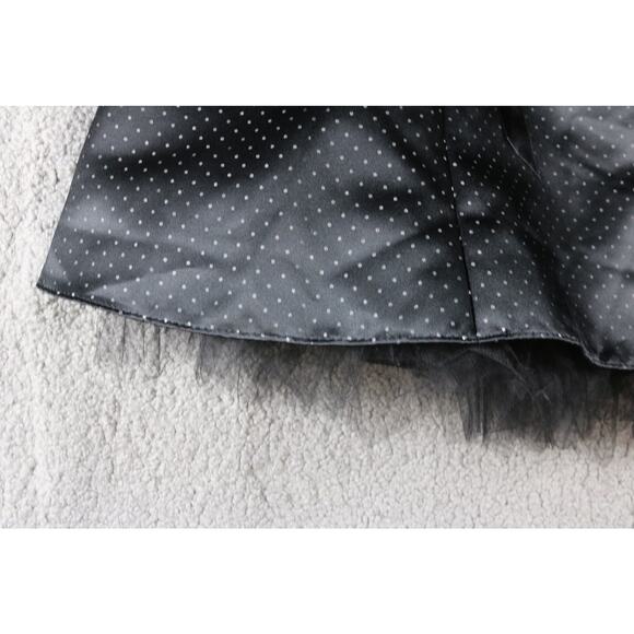 Vintage Jessica McClintock Dress Womens Xs Small Polka Dot Strapless Tule - Picture 7 of 7